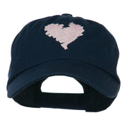 Scribbled Heart Embroidered Cap