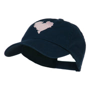 Scribbled Heart Embroidered Cap