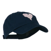 Scribbled Heart Embroidered Cap