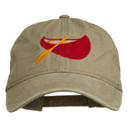 Sport Canoe Embroidered Washed Cap