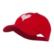 Scribbled Heart Embroidered Cap