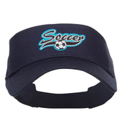 Soccer Sports Patched Sun Visor