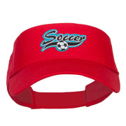 Soccer Sports Patched Sun Visor