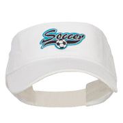 Soccer Sports Patched Sun Visor