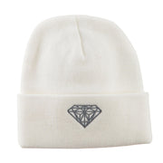 Small Diamond Embroidered Long Beanie