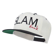 Slam Dunk Embroidered Flat Bill Cap