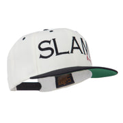 Slam Dunk Embroidered Flat Bill Cap