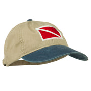 Scuba Dive Flag Embroidered Washed Pigment Dyed Cap