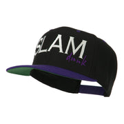 Slam Dunk Embroidered Flat Bill Cap