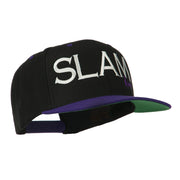 Slam Dunk Embroidered Flat Bill Cap