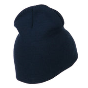 Small Diamond Embroidered Short Beanie