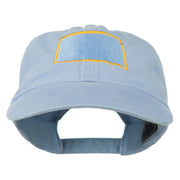 South Dakota State Map Embroidered Washed Cotton Cap