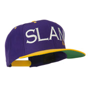 Slam Dunk Embroidered Flat Bill Cap