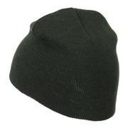 Small Diamond Embroidered Short Beanie