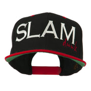 Slam Dunk Embroidered Flat Bill Cap