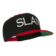 Slam Dunk Embroidered Flat Bill Cap