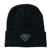 Small Diamond Embroidered Long Beanie