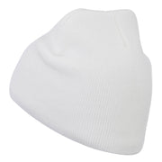 Small Diamond Embroidered Short Beanie