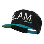 Slam Dunk Embroidered Flat Bill Cap