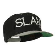 Slam Dunk Embroidered Flat Bill Cap