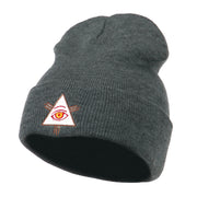 All Seeing Eye Embroidered Beanie