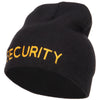 Security Embroidered Short Beanie