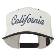 California Embroidered Snapback Cap