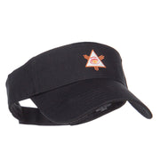 All Seeing Eye Embroidered Sun Visor