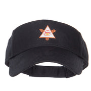 All Seeing Eye Embroidered Sun Visor