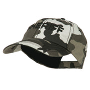 Sheriff Embroidered Enzyme Washed Camo Cap