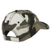 Sheriff Embroidered Enzyme Washed Camo Cap