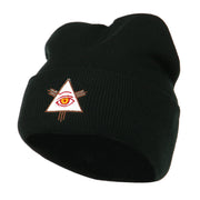 All Seeing Eye Embroidered Beanie