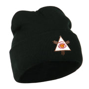 All Seeing Eye Embroidered Beanie