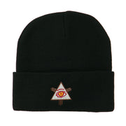 All Seeing Eye Embroidered Beanie