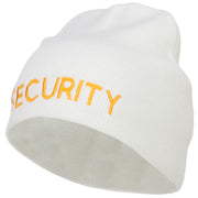 Security Embroidered Short Beanie