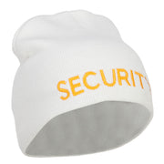 Security Embroidered Short Beanie