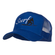 Surf Embroidered Mesh Cap