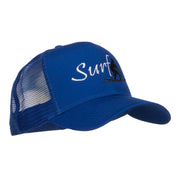 Surf Embroidered Mesh Cap