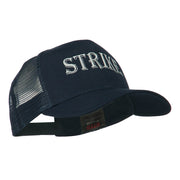 Strike Embroidered 6 Panel Mesh Cap