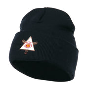 All Seeing Eye Embroidered Beanie