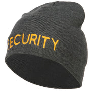 Security Embroidered Short Beanie