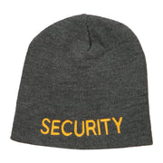 Security Embroidered Short Beanie