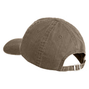 Topiary Embroidered Pigment Dyed Special Cotton Cap - Olive OSFM