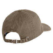 Topiary Embroidered Pigment Dyed Special Cotton Cap - Olive OSFM
