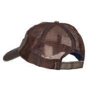 Tennessee State Map Flag Embroidered Low Profile Cotton Mesh Cap