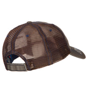 Tennessee State Map Flag Embroidered Low Profile Cotton Mesh Cap