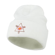 All Seeing Eye Embroidered Beanie