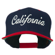 California Embroidered Snapback Cap