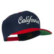 California Embroidered Snapback Cap