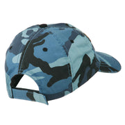 Sheriff Embroidered Enzyme Washed Camo Cap